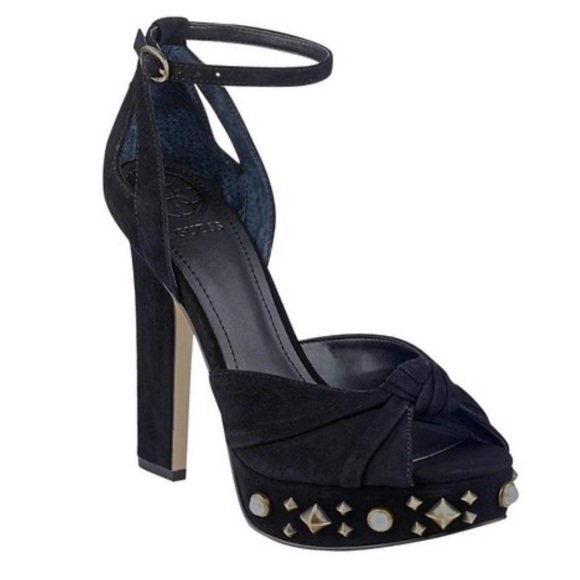 Guess Shoes - -Guess Womens Kenzie2 Open Toe Ankle Strap Classic Platforms Pumps -Size: 7.5
